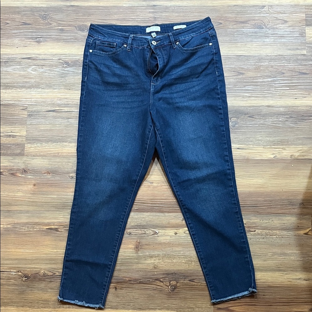 Sofia by Sofia Vergara Dark Indigo Ankle Jeans